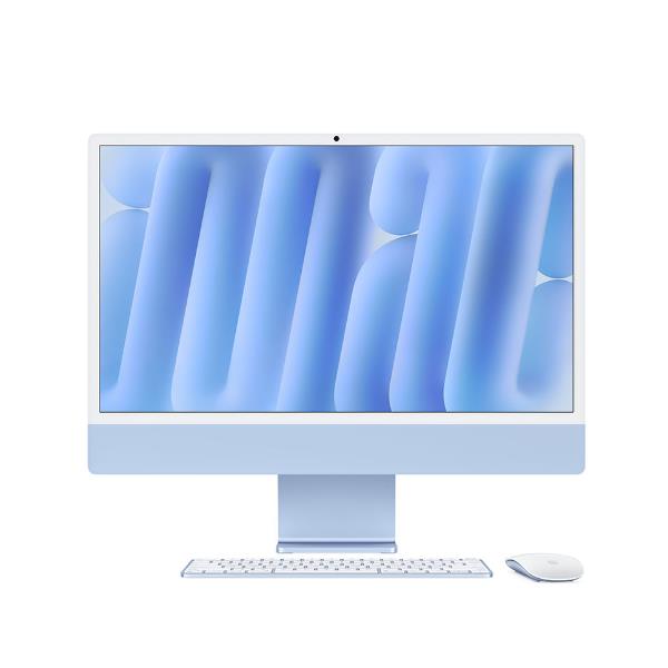 Apple iMac da 24 pollici con display Retina 4.5K: chip Apple M4 con CPU a 10 core e GPU a 10 core, 24GB, SSD da 512GB - Blu